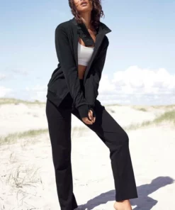 Bench. Fleecejacke mit Stehkragen und Daumenlöchern Türkis, Schwarz -Günstiges Bench Geschäft 004ea0e9 113b 5367 b153 a8a77e63d422