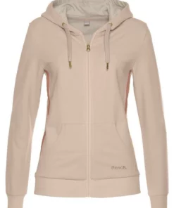 Bench. Kapuzensweatjacke mit Glitzer Streifen Schwarz, Beige-melange, Rosé -Günstiges Bench Geschäft 05dd9662 c27e 5401 a146 21934d335feb