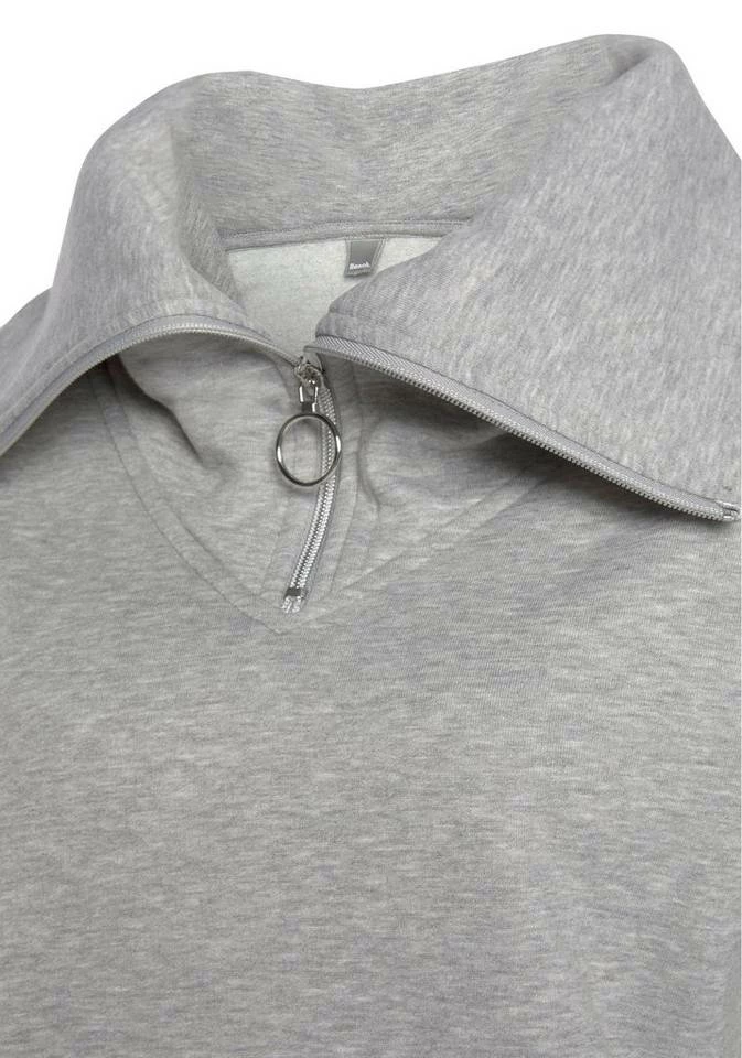 Bench. Sweater mit Stehkragen und Logodruck Schwarz, Altrosa, Grau 8 Bench. Sweater mit Stehkragen und Logodruck Schwarz, Altrosa, Grau – Bild 6