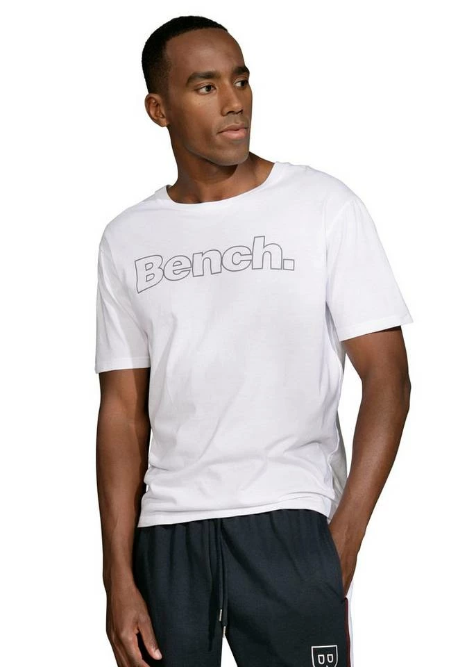 Bench. T-Shirt »Homewear« (2er-Pack) mit Bench. Print vorn Weiß | weiß, Petrol | schwarz, Grau-meliert | navy, Schwarz | schwarz 4 Bench. T-Shirt »Homewear« (2er-Pack) mit Bench. Print vorn Weiß | weiß, Petrol | schwarz, Grau-meliert | navy, Schwarz | schwarz – Bild 2