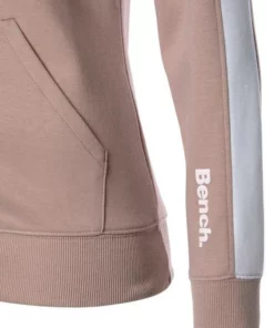 Bench. Sweatjacke mit Seitenstreifen und Stehkragen Stone-weiß, Schwarz-weiß, Nude-weiß -Günstiges Bench Geschäft 1222d6ba 4c65 55f2 a900 de4d122e5b7a