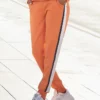 Bench. Sweatpants mit Kontraststreifen und Logobändern Dunkelblau, Creme, Mandarine -Günstiges Bench Geschäft 12a3c166 7c34 52e7 a6f6 5fc1b86b1266