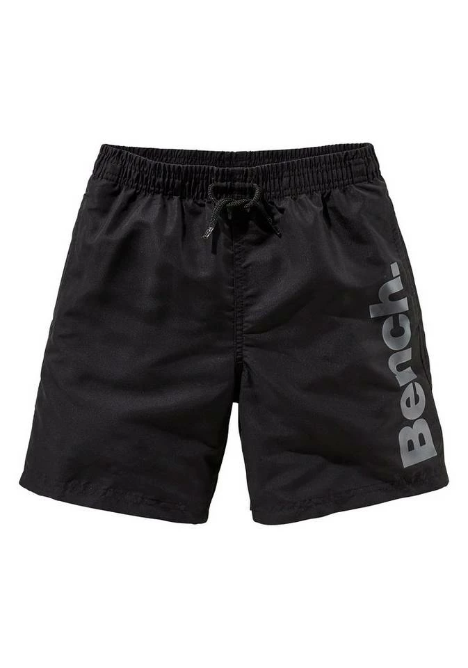 Bench. Badeshorts, mit trendigem Logoschriftzug Schwarz, Blau, Grün 4 Bench. Badeshorts, mit trendigem Logoschriftzug Schwarz, Blau, Grün – Bild 2