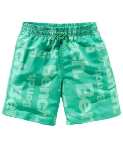 Bench. Badeshorts, mit allover Logodruck Grün, Blau, Schwarz -Günstiges Bench Geschäft 14981489