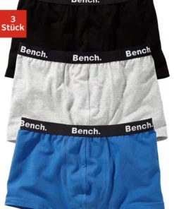 Bench. Boxer (3 Stück) mit Logo-Webbund Schwarz | grau-meliert | blau, Schwarz, Marine -Günstiges Bench Geschäft 15520473