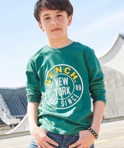 Bench. Langarmshirt mit Prägedruck -Günstiges Bench Geschäft 164dc7bd dbbb 582f a55e aab4ac99b433