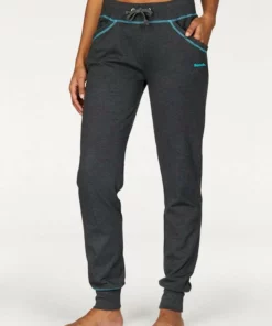 Bench. Relaxhose mit kontrastfarbenen Nähten Hellgrau-orange, Anthrazit-petrol, Schwarz-rubinrot -Günstiges Bench Geschäft 17791808