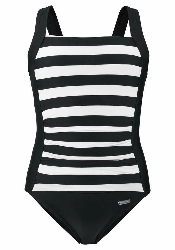 Bench. Badeanzug, mit trendigen Streifen Pink-weiß, Schwarz-weiß 3 Bench. Badeanzug, mit trendigen Streifen Pink-weiß, Schwarz-weiß