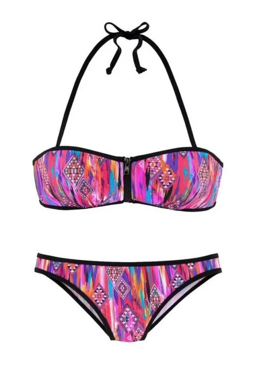 Bench. Push-Up-Bikini »Bench Damen Marken-Bandeau-Bikini, bunt, C/D-Cup« -Günstiges Bench Geschäft 1855eb57 26d3 5c32 918c 509b9ede8034