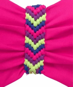 Bench. Bügel-Bandeau-Bikini mit buntem Flechtdetail Weiß, Pink, Schwarz 11 Bench. Bügel-Bandeau-Bikini mit buntem Flechtdetail Weiß, Pink, Schwarz -Günstiges Bench Geschäft 19009123