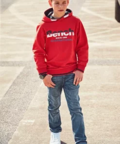 Bench. Kapuzensweatshirt mit gestreiften Bündchen -Günstiges Bench Geschäft 1f9f7915 943b 5de7 afba d493d8eb0eb4