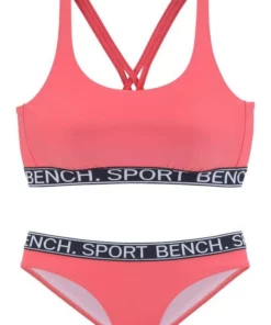 Bench. Bustier-Bikini mit Bench-Schriftzug Pink, Schwarz -Günstiges Bench Geschäft 202e3527 0196 54ab 9b58 342cd0bc7887