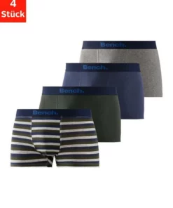 Bench. Boxer (4 Stück) mit modischem Streifen Olivgrün-gestreift | olivgrün | grau-meliert | navy, Rot | blau | olivgrün | navy, Blau-gestreift | blau | grau-meliert | navy, Rot-gestreift | rot | grau-meliert | navy -Günstiges Bench Geschäft 208a2f25 3605 5f7a bedd 24787798ba53