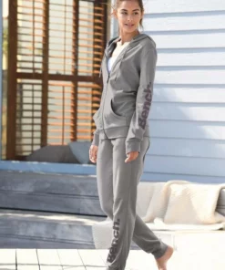 Bench. Kapuzensweatjacke meliert mit Logodruck Anthrazit-meliert, Hellgrau-meliert -Günstiges Bench Geschäft 21025208