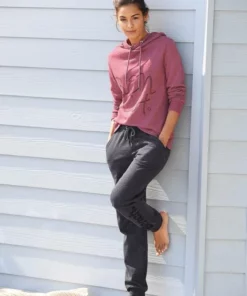 Bench. Relaxhose mit Logoprint Schwarz, Anthrazit-meliert -Günstiges Bench Geschäft 21025211