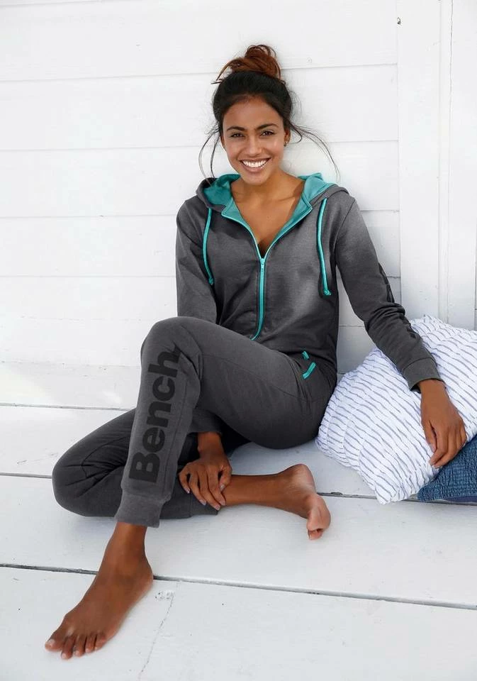 Bench. Jumpsuit mit kontrastfarbenen Details Anthrazit-meliert, Anthrazit-meliert-mint 10 Bench. Jumpsuit mit kontrastfarbenen Details Anthrazit-meliert, Anthrazit-meliert-mint – Bild 8