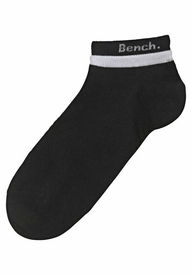 Bench. Kurzsocken (6-Paar) mit doppelten Bündchen Schwarz, Weiß-schwarz-grau 7 Bench. Kurzsocken (6-Paar) mit doppelten Bündchen Schwarz, Weiß-schwarz-grau – Bild 5