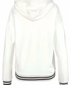 Bench. Kapuzensweatjacke mit Logodruck in Metalloptik Schwarz, Aubergine, Ecru -Günstiges Bench Geschäft 24149606