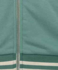 Bench. Kapuzensweatjacke mit gestreiften Bündchen und Glanzprint Grau-meliert, Apricot, Mint -Günstiges Bench Geschäft 24403014