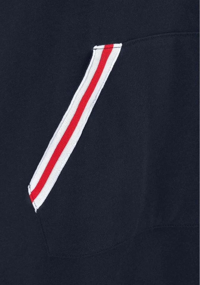 Bench. Sweatkleid mit Kapuze, kurzem Zipper und Kängurutasche Grau-meliert, Marine 6 Bench. Sweatkleid mit Kapuze, kurzem Zipper und Kängurutasche Grau-meliert, Marine – Bild 4