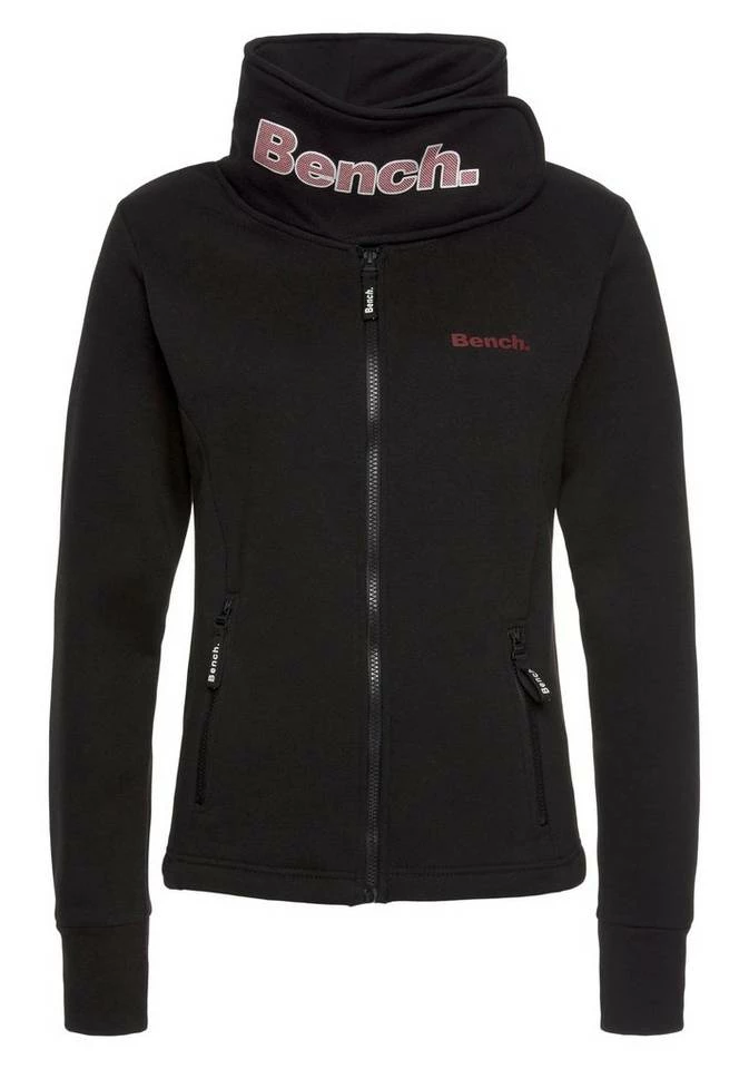 Bench. Sweatjacke »HAYLO« Signature Sweatjacke mit Kragenlasche Black, Fuchsia, Grau, Grey 8 Bench. Sweatjacke »HAYLO« Signature Sweatjacke mit Kragenlasche Black, Fuchsia, Grau, Grey – Bild 6
