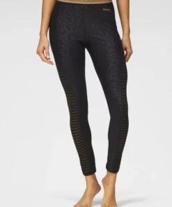 Bench. Leggings mit Leodruck und Mesh-Einsatz Nougat-leo, Schwarz-leo -Günstiges Bench Geschäft 25573b2d 42ba 5f30 97af b39c941d500a
