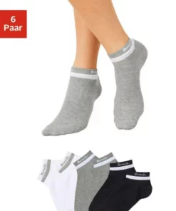 Bench. Kurzsocken (6-Paar) mit doppelten Bündchen Schwarz, Weiß-schwarz-grau 13 Bench. Kurzsocken (6-Paar) mit doppelten Bündchen Schwarz, Weiß-schwarz-grau -Günstiges Bench Geschäft 26723603