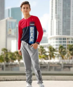 Bench. Sweathose mit großem Logo-Druck und Nahttaschen -Günstiges Bench Geschäft 26797469