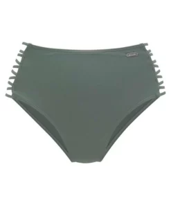 Bench. Highwaist-Bikini-Hose »Perfect«, gekreutzte Bänder Rot, Oliv, Schwarz -Günstiges Bench Geschäft 28564228