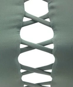 Bench. Bustier-Bikini-Top »Perfect«, mit raffinierter Schnürung Rot, Schwarz, Oliv -Günstiges Bench Geschäft 28564349