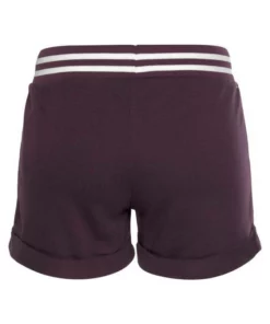 Bench. Sweatshorts mit Logodruck in Metalloptik Schwarz, Ecru, Aubergine -Günstiges Bench Geschäft 28571590