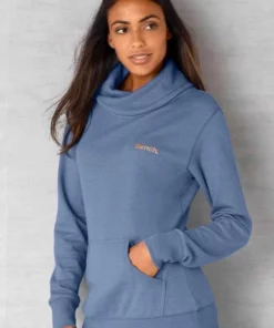 Bench. Sweatshirt mit Stehkragen in Layeroptik Beige-meliert, Mauve-meliert, Jeans-meliert, Schwarz -Günstiges Bench Geschäft 29409220