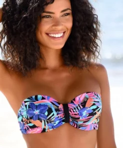 Bench. Bandeau-Bikini-Top »Pitch«, mit farbenfrohem Druck -Günstiges Bench Geschäft 29465808