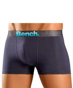 Bench. Boxer (3 Stück) mit Logo Webbund Türkis | marine | blau, Anthrazit | schwarz | grau-meliert, Schwarz -Günstiges Bench Geschäft 29468253