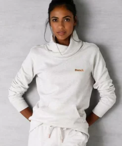 Bench. Sweatshirt mit Stehkragen in Layeroptik Beige-meliert, Mauve-meliert, Jeans-meliert, Schwarz -Günstiges Bench Geschäft 29477308