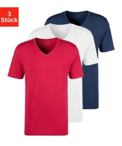 Bench. V-Shirt (3er-Pack) Navy | grau-meliert | schwarz, Rot | weiß | navy, Weiß -Günstiges Bench Geschäft 2b6540d9 0e69 538a 9ef6 b20478454db2