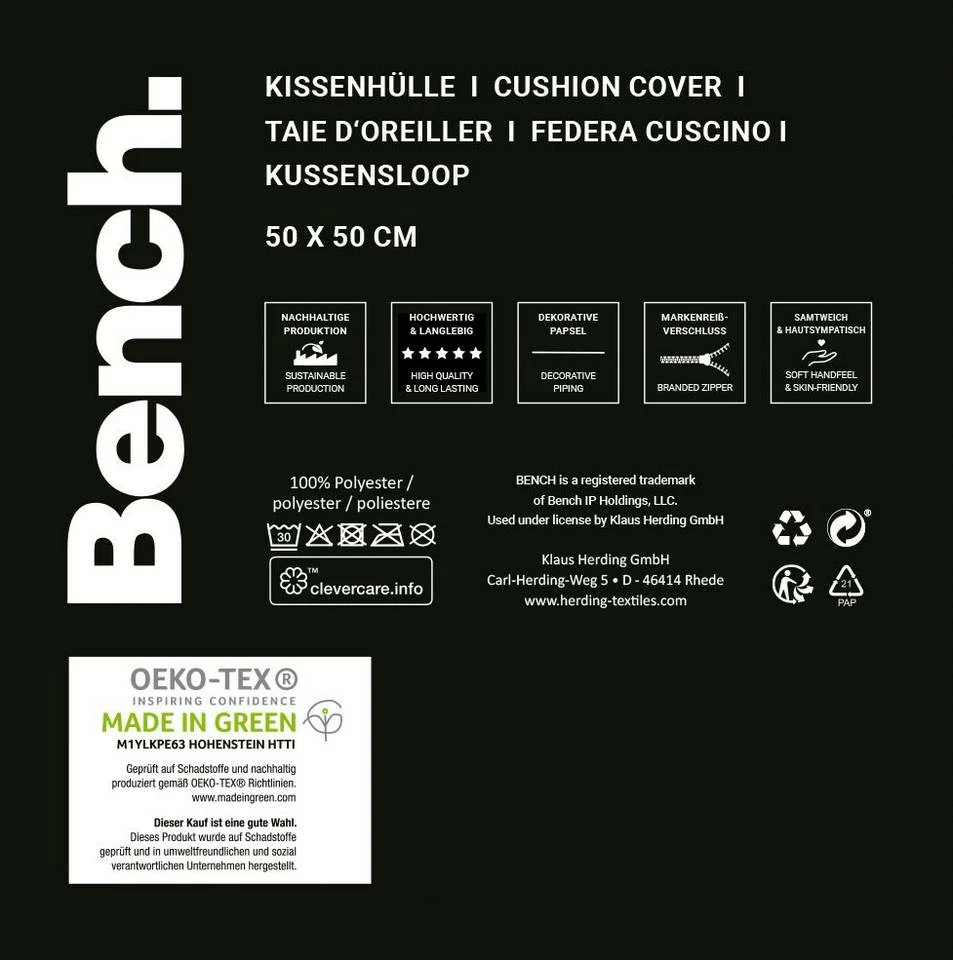 Bench. Dekokissen »Bench«, Kissenhülle mit Wendemotiv und Rundum-Paspel Grau, Rosa 9 Bench. Dekokissen »Bench«, Kissenhülle mit Wendemotiv und Rundum-Paspel Grau, Rosa – Bild 7