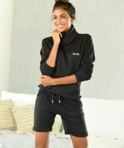 Bench. Sweatshirt mit Stehkragen in Layeroptik Beige-meliert, Mauve-meliert, Jeans-meliert, Schwarz -Günstiges Bench Geschäft 30742293