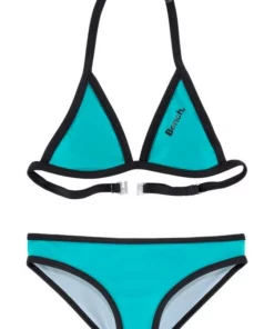 Bench. Triangel-Bikini mit Logoprint an Top und Hose Schwarz-weiß, Türkis-schwarz, Pink-schwarz -Günstiges Bench Geschäft 31421844