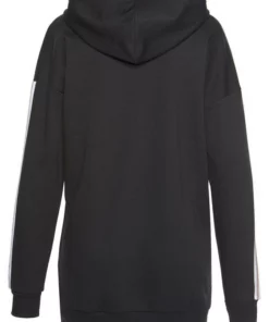 Bench. Kapuzensweatjacke in langer Form mit Zipper Camelfarben-weiß, Schwarz-weiß -Günstiges Bench Geschäft 31681732