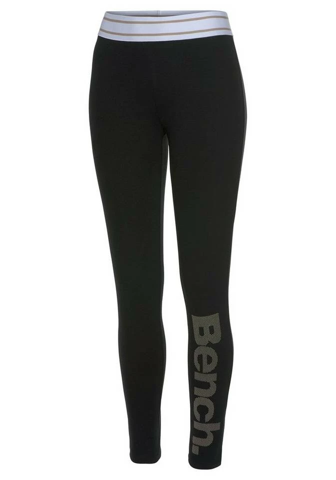 Bench. Leggings mit gestreiftem Wäschebund und Logodruck 6 Bench. Leggings mit gestreiftem Wäschebund und Logodruck – Bild 4