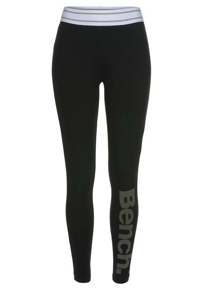 Bench. Leggings mit gestreiftem Wäschebund und Logodruck 4 Bench. Leggings mit gestreiftem Wäschebund und Logodruck – Bild 2