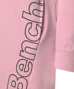 Bench. Sweatkleid mit seitlichem Logoprint Ecru-schwarz, Rosa-schwarz, Mint-schwarz, Anthrazit-schwarz -Günstiges Bench Geschäft 31705709