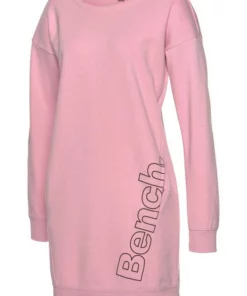 Bench. Sweatkleid mit seitlichem Logoprint Ecru-schwarz, Rosa-schwarz, Mint-schwarz, Anthrazit-schwarz -Günstiges Bench Geschäft 31705721