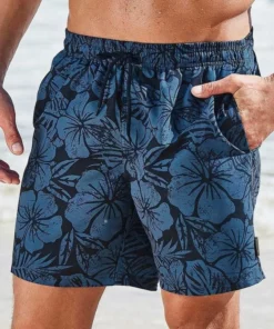 Bench. Badeshorts Neon-orange-bedruckt, Marine-bedruckt -Günstiges Bench Geschäft 31905243