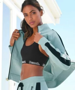 Bench. Sweatjacke mit Seitenstreifen und Stehkragen Anthrazit-meliert-schwarz, Ecru-schwarz, Mint-schwarz, Rosa-schwarz 23 Bench. Sweatjacke mit Seitenstreifen und Stehkragen Anthrazit-meliert-schwarz, Ecru-schwarz, Mint-schwarz, Rosa-schwarz -Günstiges Bench Geschäft 32440371