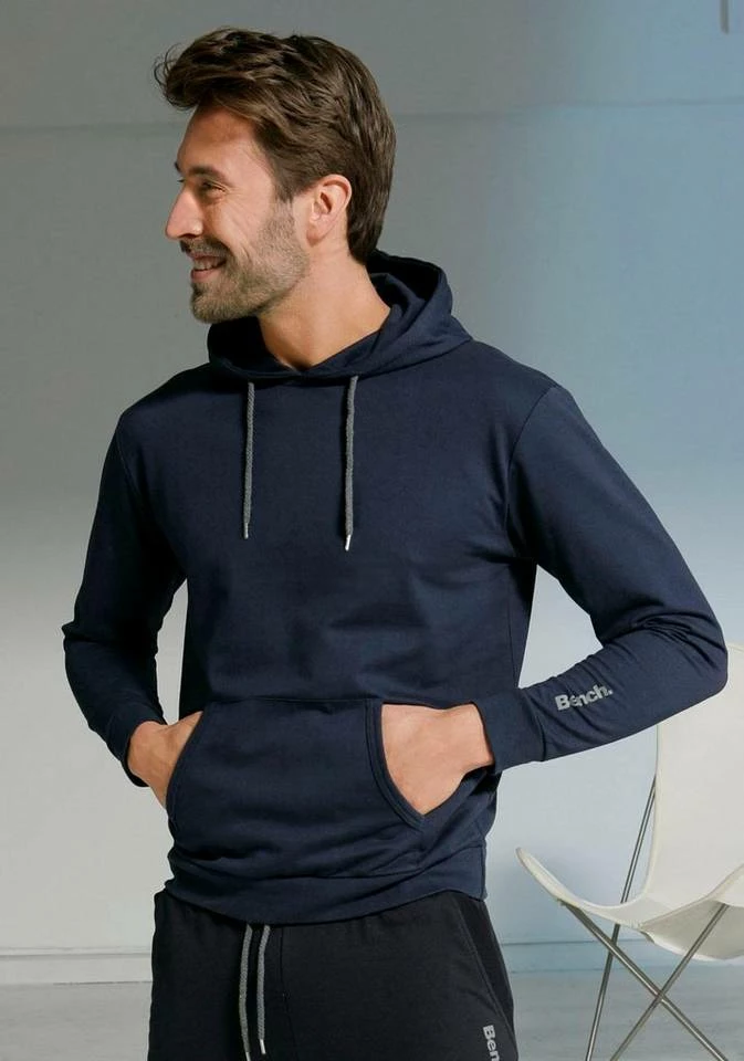 Bench. Kapuzensweatshirt mit Känguru Tasche Anthrazit-meliert, Navy, Petrol-meliert, Schwarz 8 Bench. Kapuzensweatshirt mit Känguru Tasche Anthrazit-meliert, Navy, Petrol-meliert, Schwarz – Bild 6