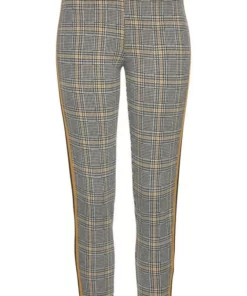 Bench. 7/8-Leggings mit Kontrastfarben seitlichem Tape Kariert-rostrot, Kariert-curry -Günstiges Bench Geschäft 32892129