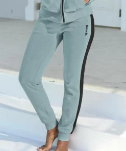 Bench. Sweathose mit Seitenstreifen und schmalem Bein Schwarz, Mint-schwarz, Rosa-schwarz, Anthrazit-meliert-schwarz -Günstiges Bench Geschäft 33816317