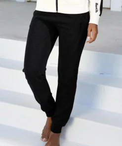 Bench. Sweathose mit Seitenstreifen und schmalem Bein Schwarz, Mint-schwarz, Rosa-schwarz, Anthrazit-meliert-schwarz -Günstiges Bench Geschäft 33822959